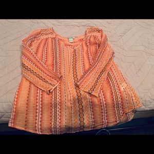Lucky Brand light cotton blouse